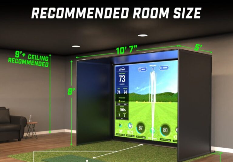 save strokes, udget Friendly Golf Simulator, GoSports, 10′ x 8′